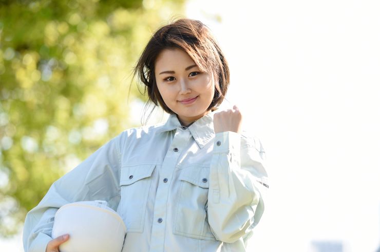 工事現場女性